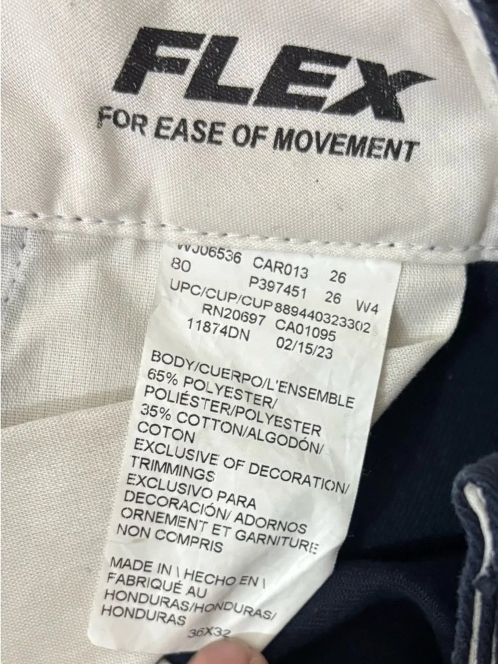 Dickies Navy Straight-Leg Work Dress Pants - Picture 7 of 8
